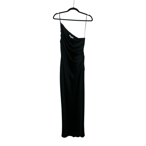 Shona Joy Luxe One Shoulder Asymmetrical Gathered Maxi Dress Bridesmaid Revolve - Picture 5 of 6